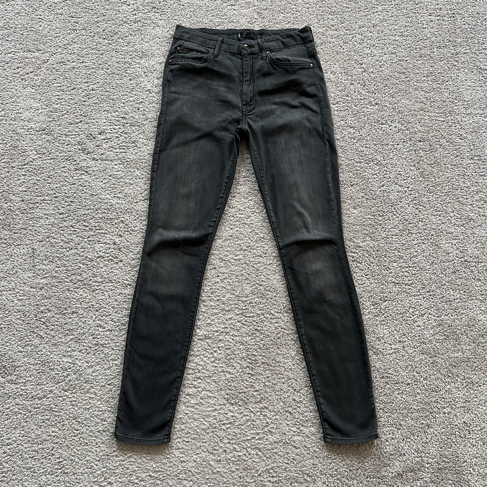 Mother High Waisted Looker As Darkness Fell Jeans Womens 27 Gray High Rise